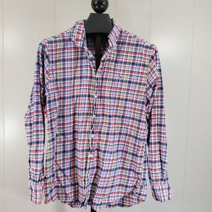 Vineyard Vines Green Blue Red Button Up Shirt